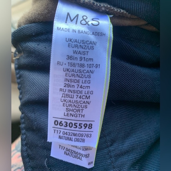 M&S Brown Dress Pants - Size 36x29 Regular Fit - Picture 8 of 8